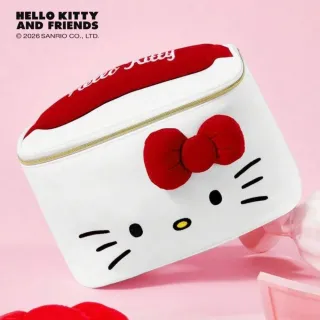 【SANRIO 三麗鷗】雙11 正版授權Hello Kitty凱蒂貓大容量化妝包旅行收納包(閨蜜女兒女友生日聖誕交換禮物)