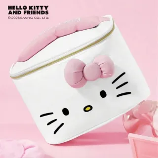 【SANRIO 三麗鷗】雙11 正版授權Hello Kitty凱蒂貓大容量化妝包旅行收納包(閨蜜女兒女友生日聖誕交換禮物)