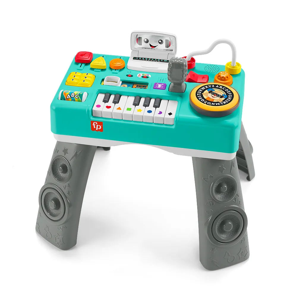 【Fisher price 費雪】趣味DJ桌/寶寶DJ台(IG短影片爆紅/網路獨賣/遊戲桌/成長型/多功能)