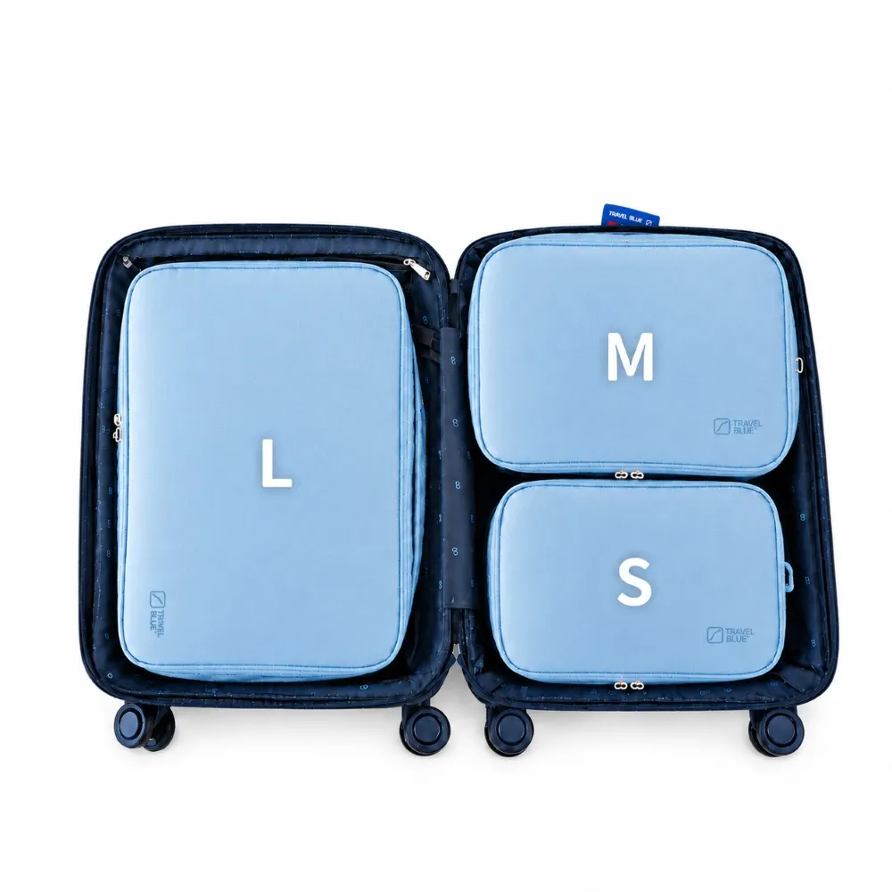 【Travel Blue 藍旅】旅行壓縮袋 S+M+L組合 三色任選(手提包 行李袋 旅行 保固36個月)