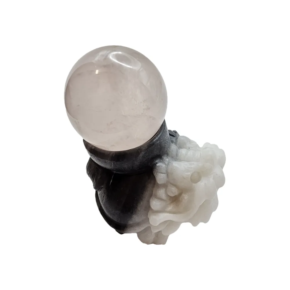 【藏古祥館】粉晶聚寶盆龍龜  XA09(龍龜)