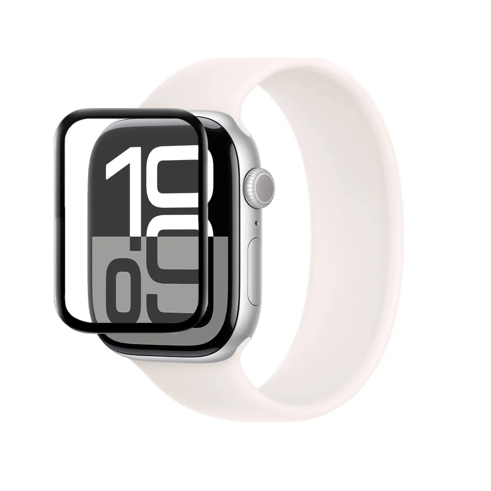 【YOMIX 優迷】Apple Watch Series 3D全屏滿版鋼化螢幕保護貼S10/S11/S12 46mm