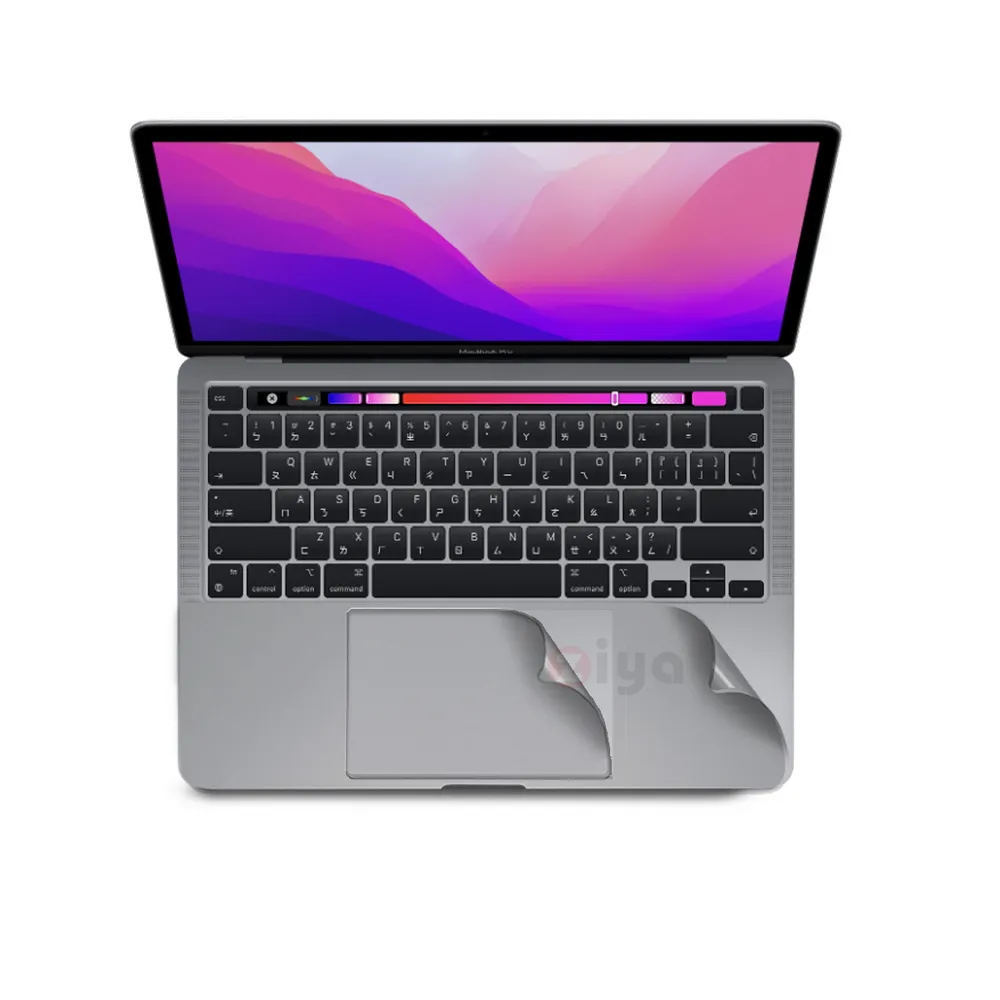 【ZIYA】Apple Macbook Pro 13吋 手腕貼膜/掌托保護貼(太空灰色款 A2251 A2289 A2338)