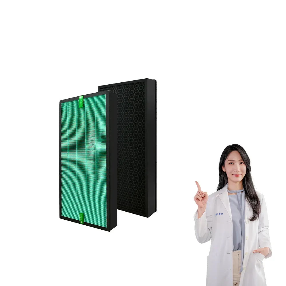 【綠綠好日】適用 3M FA-S500 S500-PF 複合式HEPA抗菌濾網(濾芯 蜂顆活性碳)