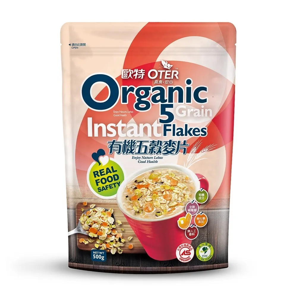 【OTER 歐特】有機五穀麥片(500g)