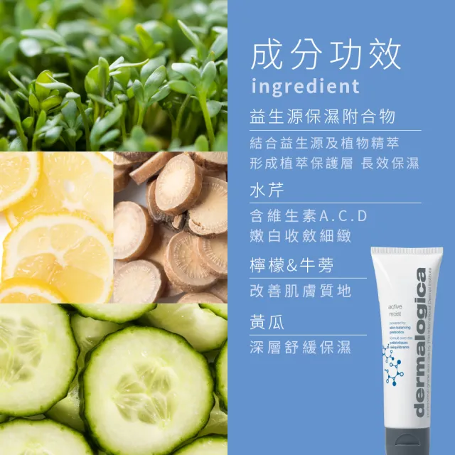 【dermalogica 德卡】水芹活性露50ml(清爽保濕乳液 無油保濕 油敏肌首選 清爽不黏膩)