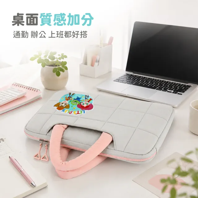 【YOMIX 優迷】13.3吋迪士尼玩具總動員刺繡手提加厚防摔筆電包