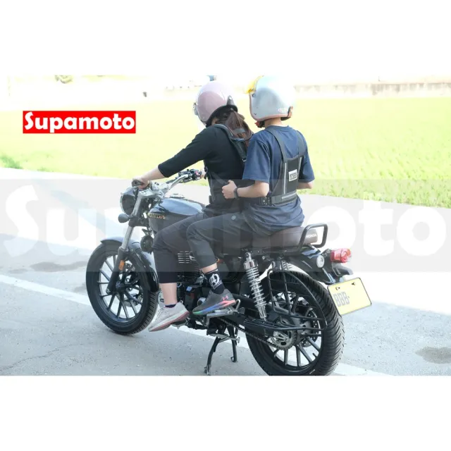 【Supamoto】機車後座背帶―雙肩帶金屬扣款(兒童安全帶/乘客/打瞌睡/騎士)