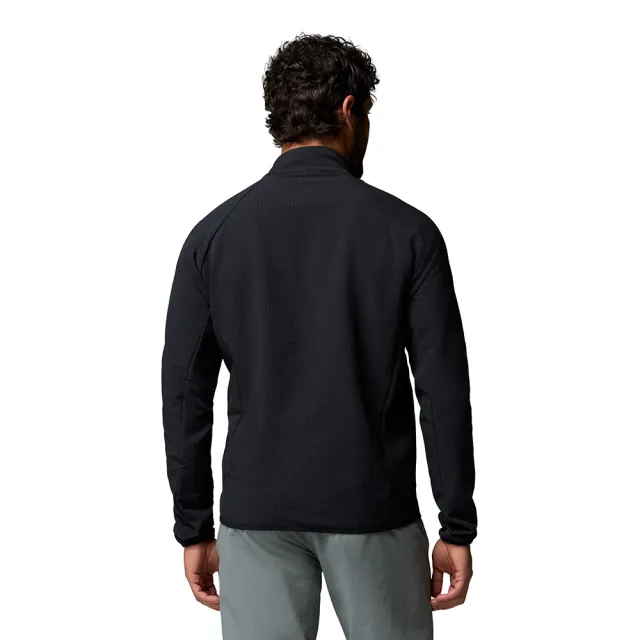 【Columbia 哥倫比亞】男款-超防潑水立領外套-Superior Summit™ Grid Full Zip M-黑色(UAE27400BK/KF)