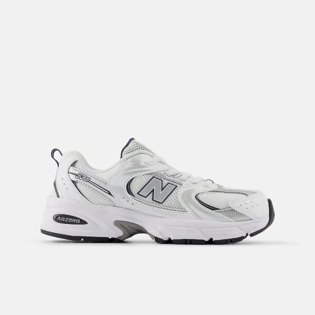 【NEW BALANCE】530系列 大童鞋 女款 白色 休閒鞋(GZ530SB1)