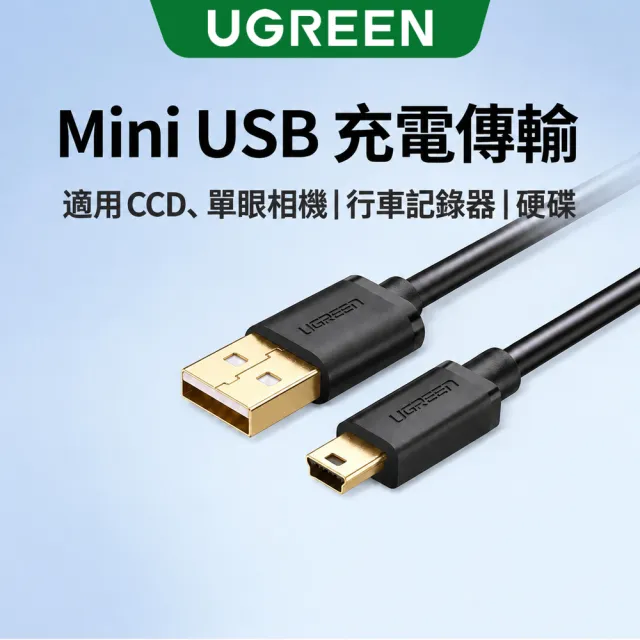 【綠聯】1M USB A to Mini USB傳輸線(相機/MP3/1米)