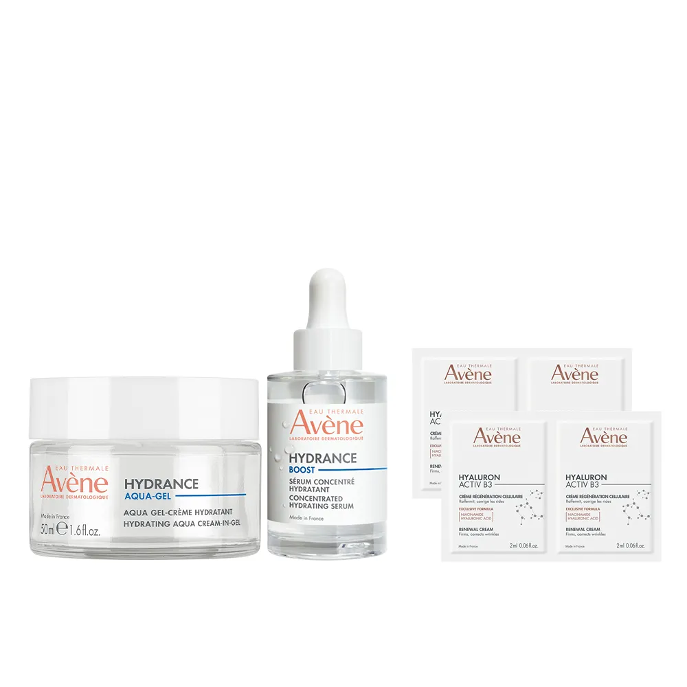 【Avene 雅漾】官方直營 全天保濕雙星組(水光霜+瞬透精萃)