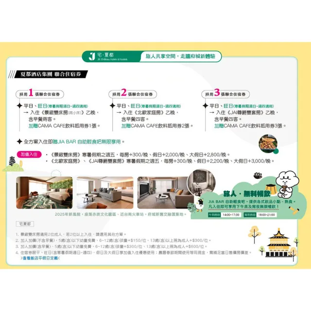 【夏都酒店集團】2張套組★聯合住宿券(墾丁夏都/台南城旅/宅夏都)