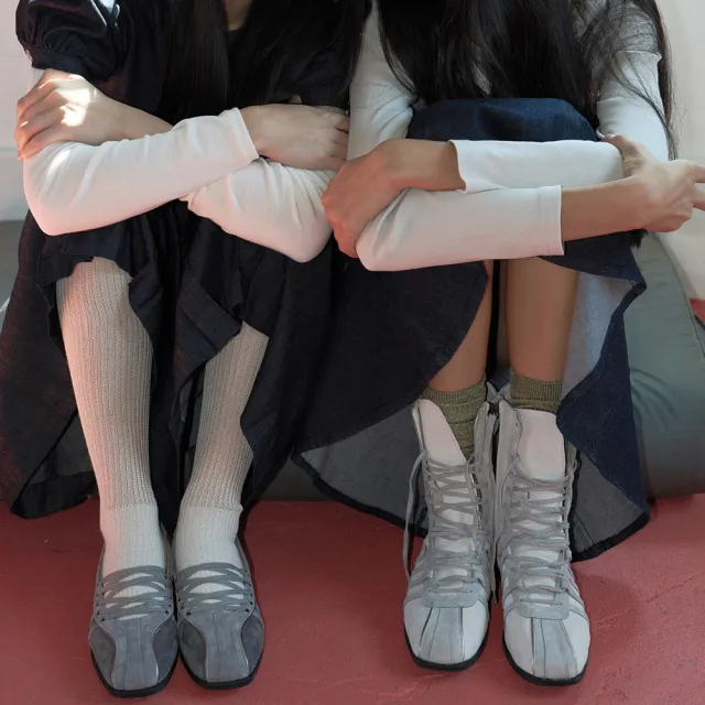 【Rockfish Weatherwear】BLISS LACEUP SNEAKERS 綁帶 運動鞋 芭蕾舞 復古 韓系 黑色 女鞋