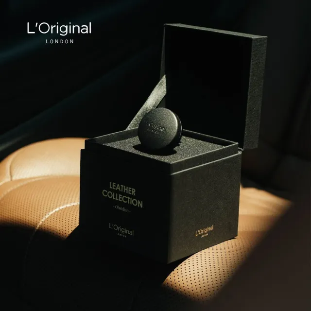 【L‘Original London 洛瑞歐】官方-皇家小羊皮車用香氛禮盒 琥珀橙/干邑棕/賽車綠/夜黑武士 汽車擴香