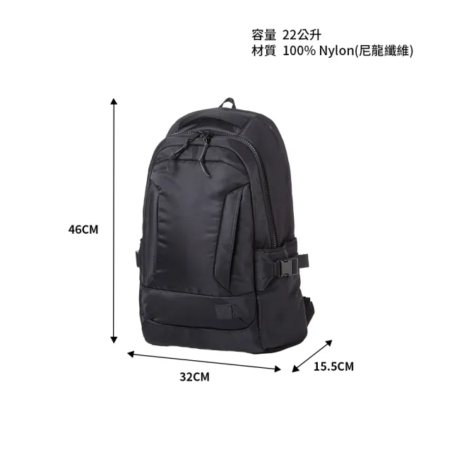 【Samsonite RED】JUVIX 超輕量尼龍簡約時尚雙隔層大容量筆電後背包/雙肩包/通勤包/電腦包17吋(多色可選)