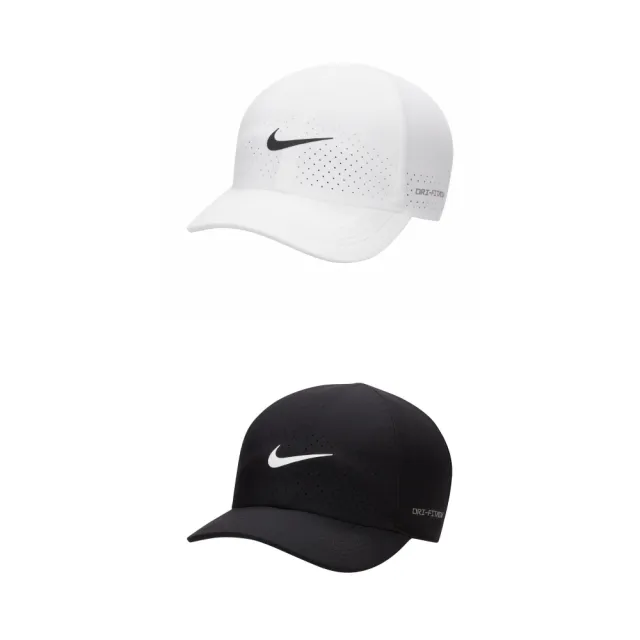 【NIKE 耐吉】運動帽 老帽 透氣_中性 可調式 黑白任選 (FB5598010&FB5598100)