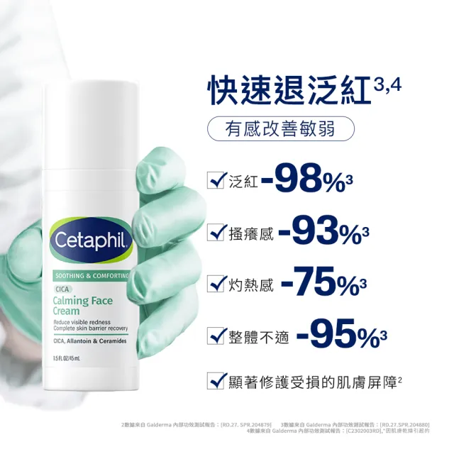 【Cetaphil 舒特膚】官方直營 舒新雪潤B5安心霜 45ml *2入(安心小白瓶)