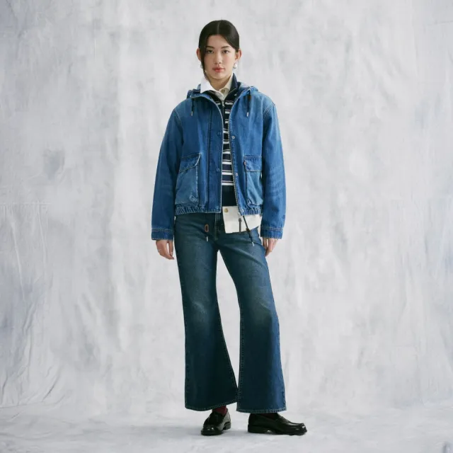 【LEVIS】可調節腰扣牛仔喇叭褲 女生牛仔褲 熱賣單品 0081R-0011