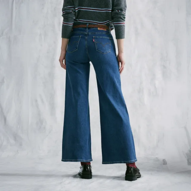 【LEVIS】318™ Shaping Wide Leg中腰寬管牛仔褲 女生牛仔褲 熱賣單品 001PZ-0045