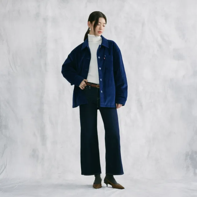 【LEVIS】318™ Shaping Wide Leg中腰寬管牛仔褲 女生牛仔褲 熱賣單品 001PZ-0044