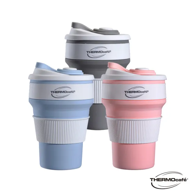 【THERMOS 膳魔師】惜福箱限定 輕量保溫瓶500ml+350ml+凱菲折疊杯350ml+350ml(轉)
