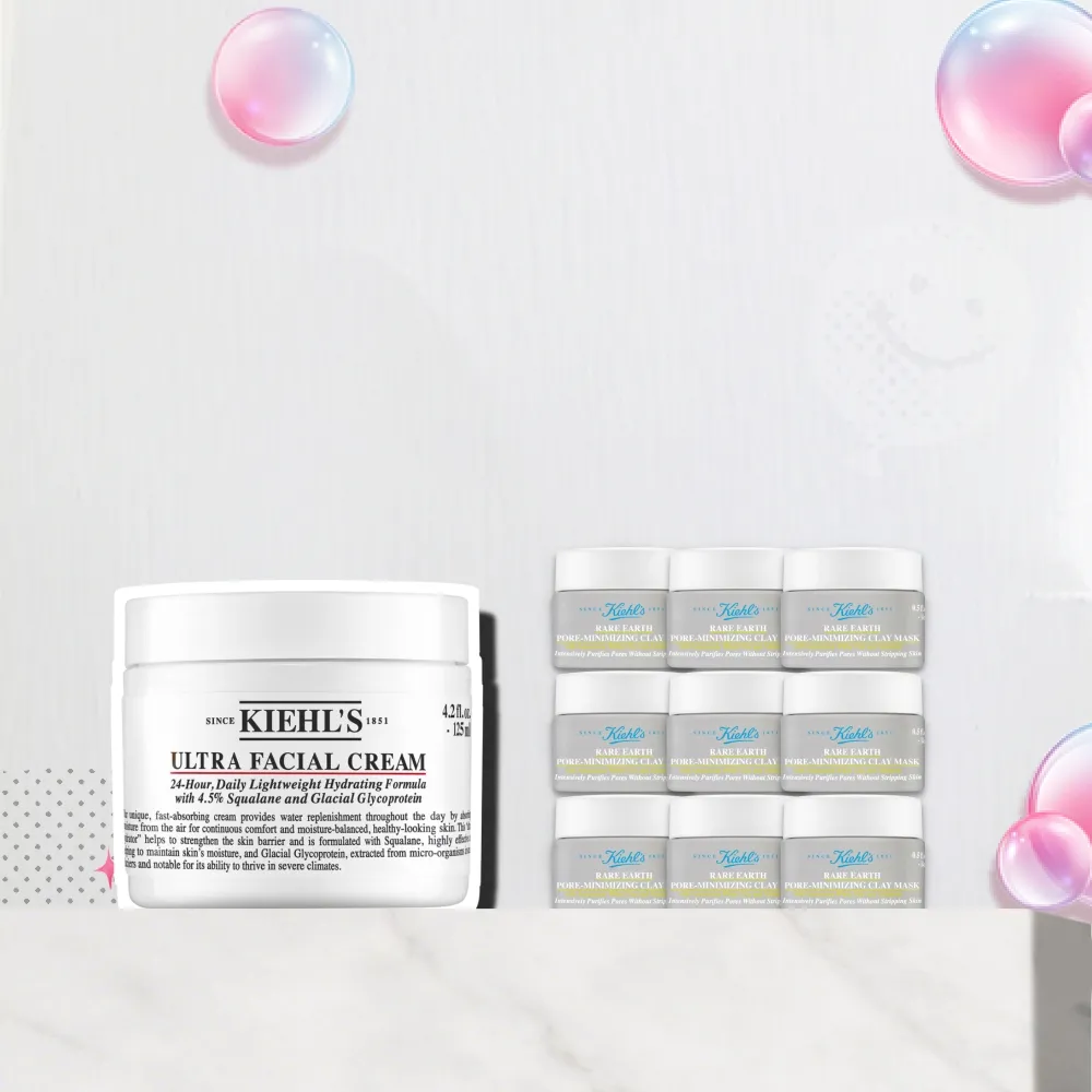 【Kiehl’s 契爾氏】官方直營 冰河醣蛋白舒敏修護保濕霜125ml(Kiehl’s/大瓶裝)