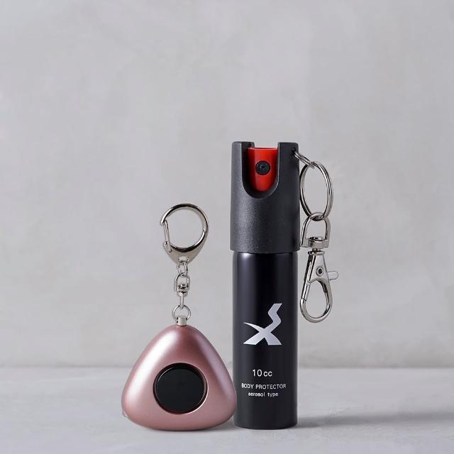 【防災專家】防狼噴霧+防狼警報器超值組合(防誤觸開關 防身 防狼 防狼噴霧器 辣椒水 捷運防護)