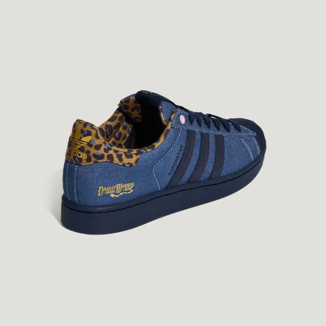【adidas 愛迪達】Superstar II 男女 休閒鞋 復古 皮革 動物方城市 迪士尼 深藍(KH7260)