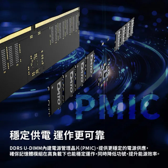 【DATO 達多】DDR5 5600 32GB 桌上型記憶體(DT32G5DU56)