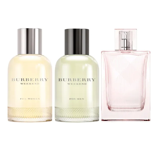 【BURBERRY 巴寶莉】週末男性淡香水/週末女性淡香精/粉紅風格淡香水 50ml(多款任選)
