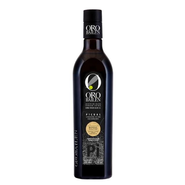 【Oro Bailen 皇嘉】皇家級Picual特級冷壓初榨橄欖油500mlx1入(酸度0.1%/生飲首選/低油酸/多國大獎)