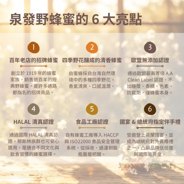【CHYUANFA 泉發蜂蜜】特選野蜂蜜/花粉 隨手包任選4盒 8入/盒 (森林百花蜜 無添加純蜂蜜 台灣百年老店)