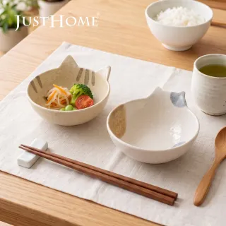 【Just Home】花喵系列陶瓷飯碗4吋/4.5吋-多款可選(可微波 碗 碗盤 湯碗 飯碗)