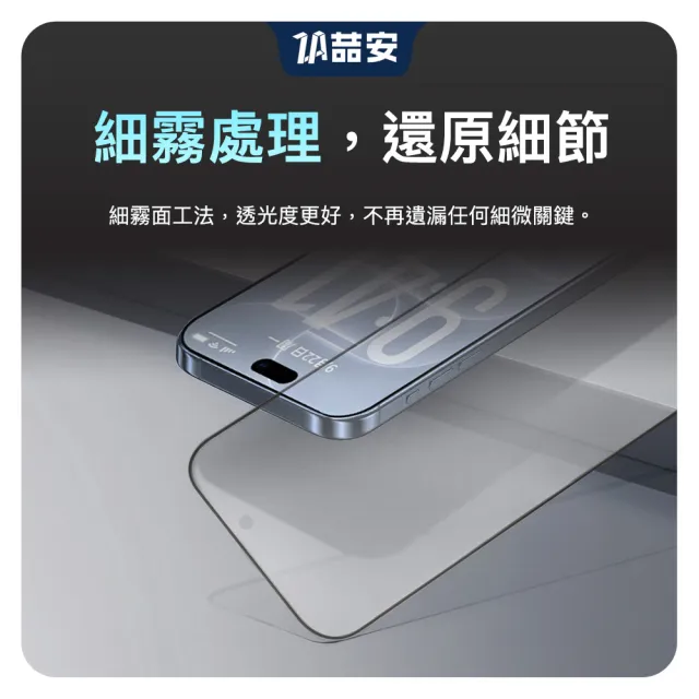 【ZA 喆安】霧面高清鋼化玻璃螢幕手機保護貼膜i18/17/16/15/14/13/12/11 Duo/Plus/Pro/Pro Max 適用iPhone