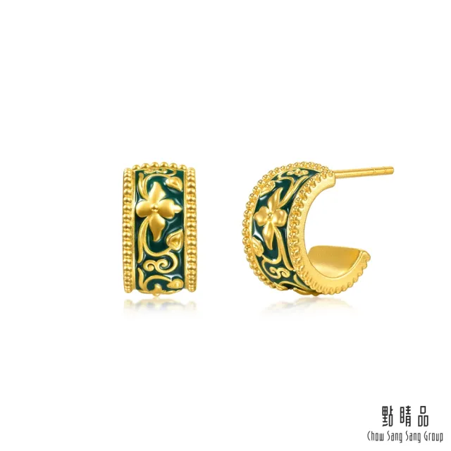 【點睛品】福綿藏韻 黃金耳環(一對)
