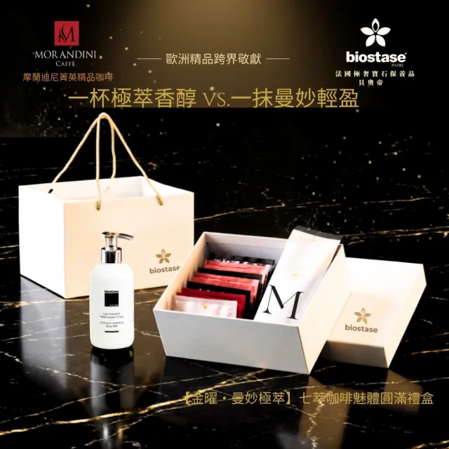 【MORANDINI 摩蘭迪尼菁英精品咖啡】金曜・曼妙極萃 七萃咖啡魅體圓滿禮盒 (歐洲精品跨界敬獻)