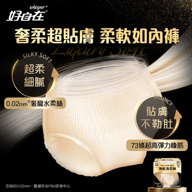 【好自在】新品上市！無痕褲型衛生棉 雙包入手組 - 生理褲/衛生棉褲(奢柔褲/早安褲6片)
