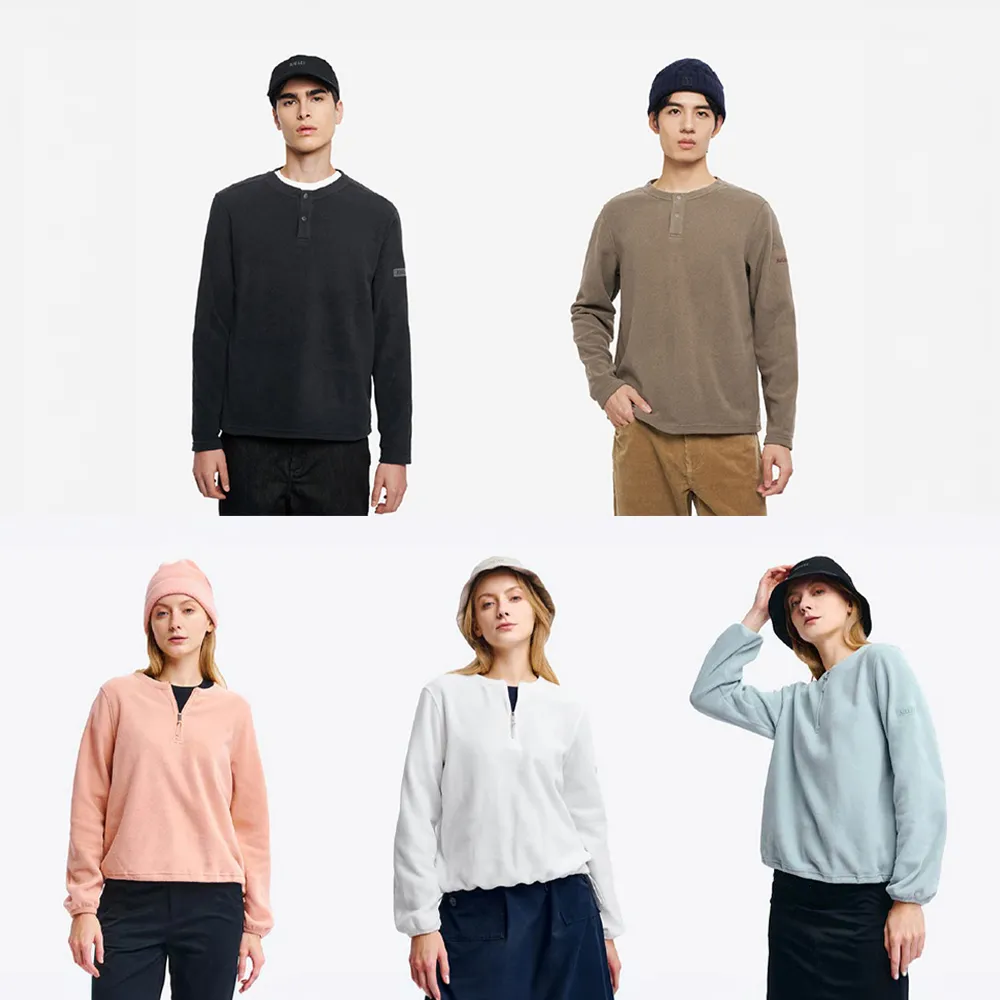 【AIGLE】男女款 POLARTEC 刷毛保暖罩衫｜AG-5A133/AG-5A244(女上衣 男上衣 罩衫 保暖上衣 刷毛衣)