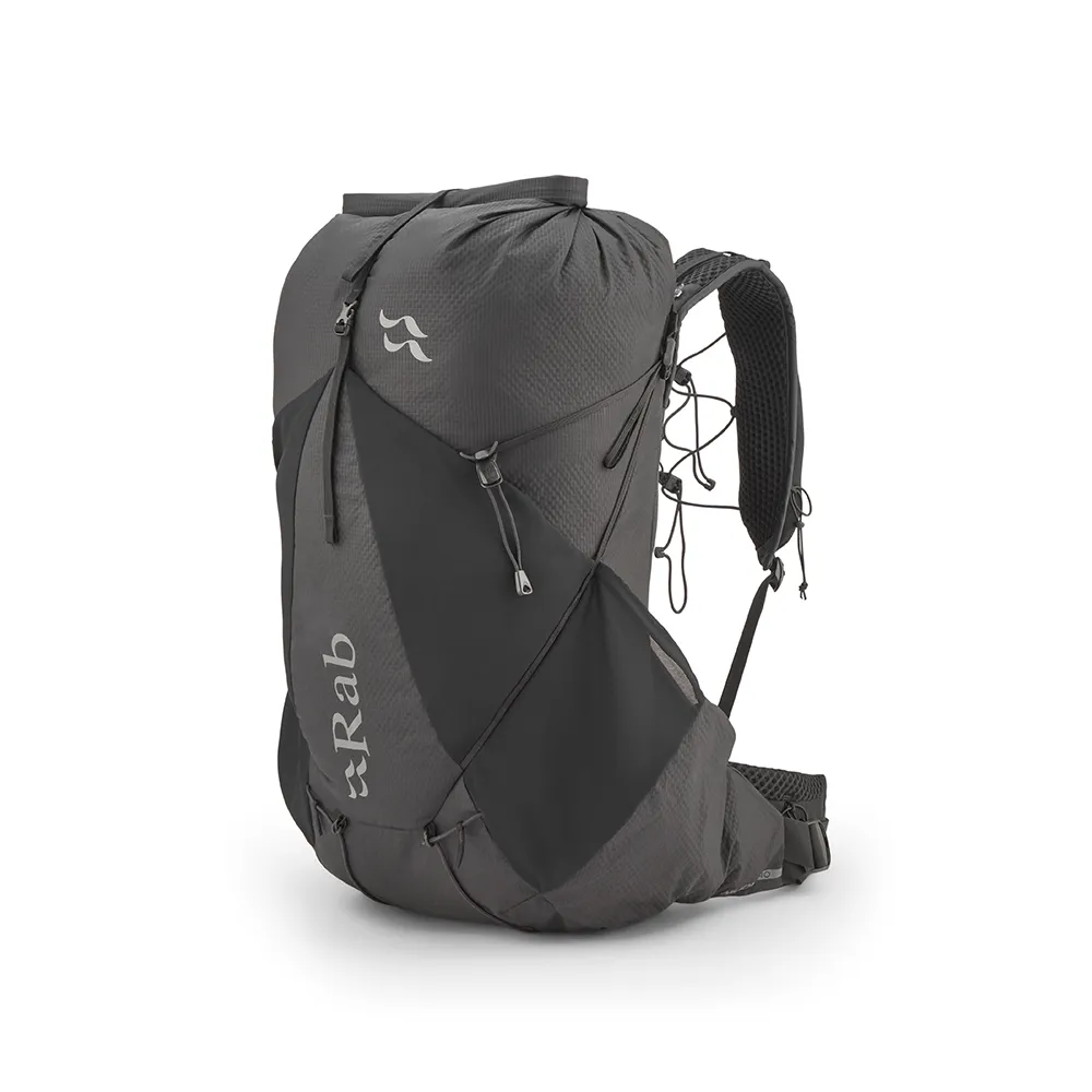 【RAB】Muon 40 輕量長途登山背包 黑色 40L #QAP49