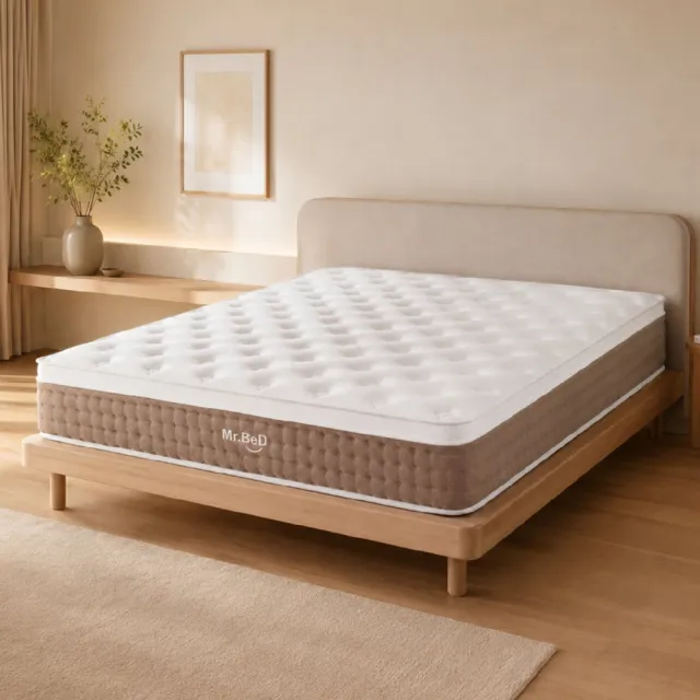 【Mr.BeD】衡好 單人加大 5cm加厚天然乳膠獨立筒床墊3.5尺x6.2尺x30cm 倍得先生(嘖嘖破千萬爆款 100天試睡)