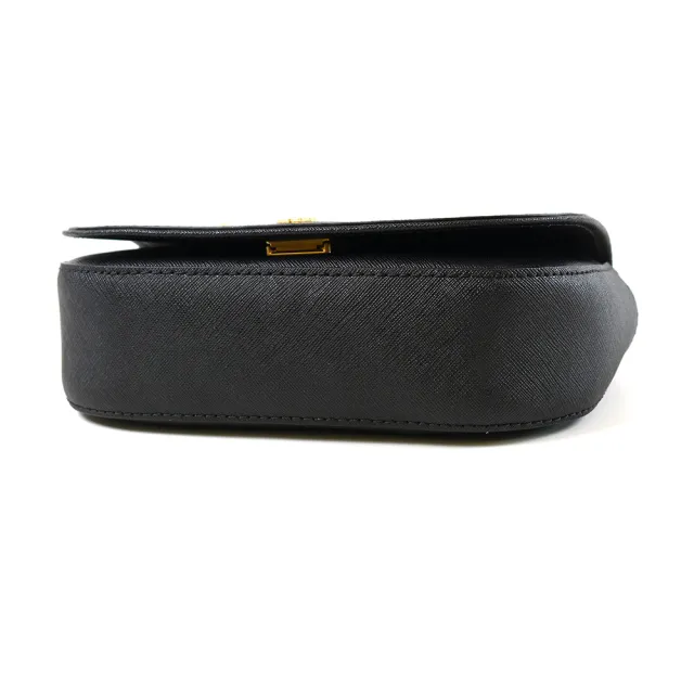 【TORY BURCH】EMERSON 防刮皮革手提/斜背二用包-黑色
