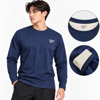 【Porabella】REEBOK男簡約暖暖加厚圓領長袖  男女款 發熱衣 打底衣 保暖內衣 保暖衣