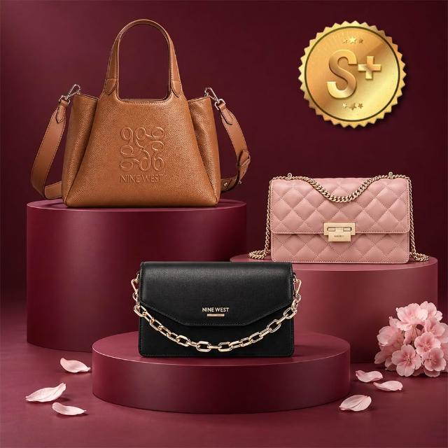 【NINE WEST】S+級福利品 真皮手提托特包 斜背包 手提包 水桶包(NG品)