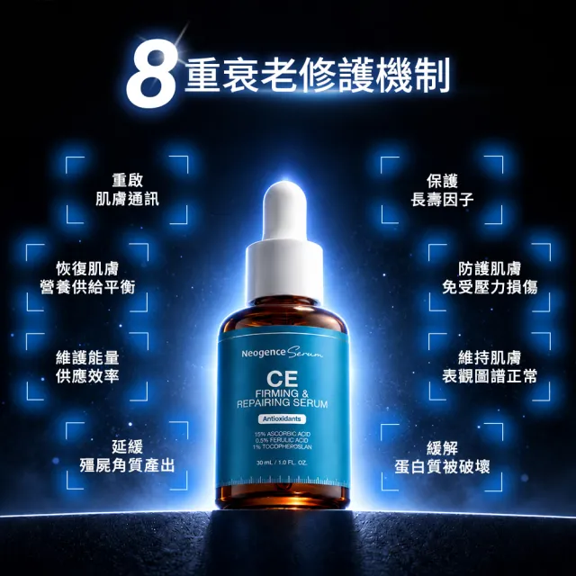 【Neogence 霓淨思】超維CE緊緻修護精華30ml 2入