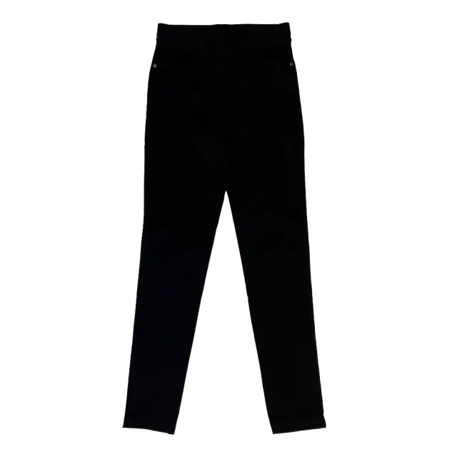 【YAKPAK】台灣製高彈力不緊繃纖瘦鎖溫休閒女長褲(中大尺碼 M-3XL)