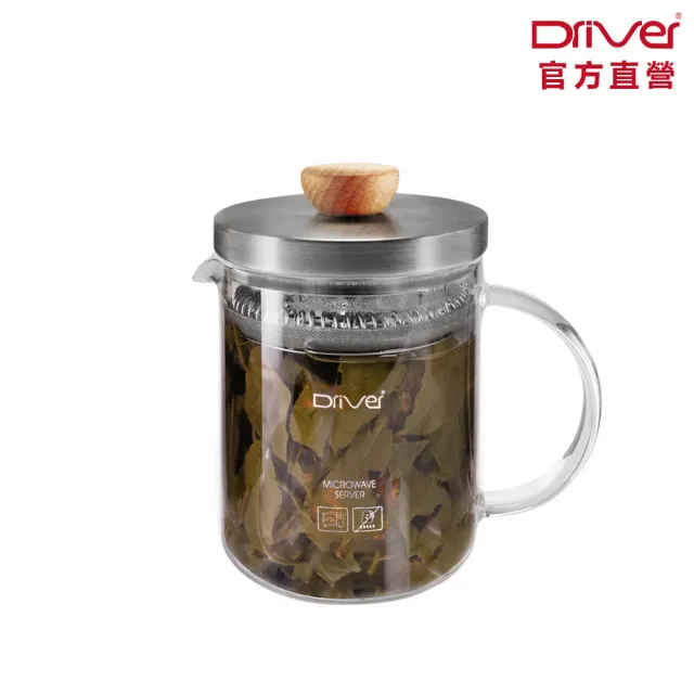 【Driver】冷熱兩用泡茶壺-400ml(茶具 茶器 熱茶壺 沏茶壺 冷水壺 冷泡茶 耐熱玻璃壺)