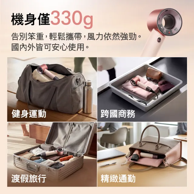 【dyson 戴森】HD19 Supersonic™ Travel 隨行吹風機 國際電壓吹風機 (國際電壓/全球電壓) 普魯士藍