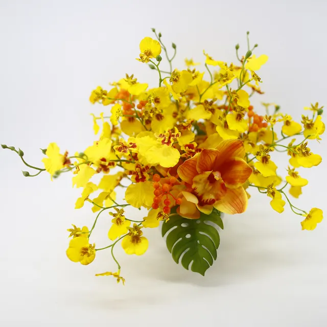 【HUGO DECO 榆果傢飾】文心蘭香氛花藝禮品套裝組(入厝禮/交屋禮/開幕/喬遷/送禮/植栽)