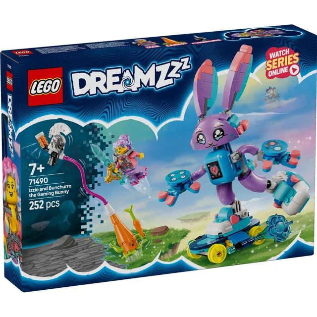 【LEGO 樂高】71490 伊茲和電玩小兔邦啾洛 Izzie and Bunchurro the Gaming Bunny DREAMZzz 積木 玩具